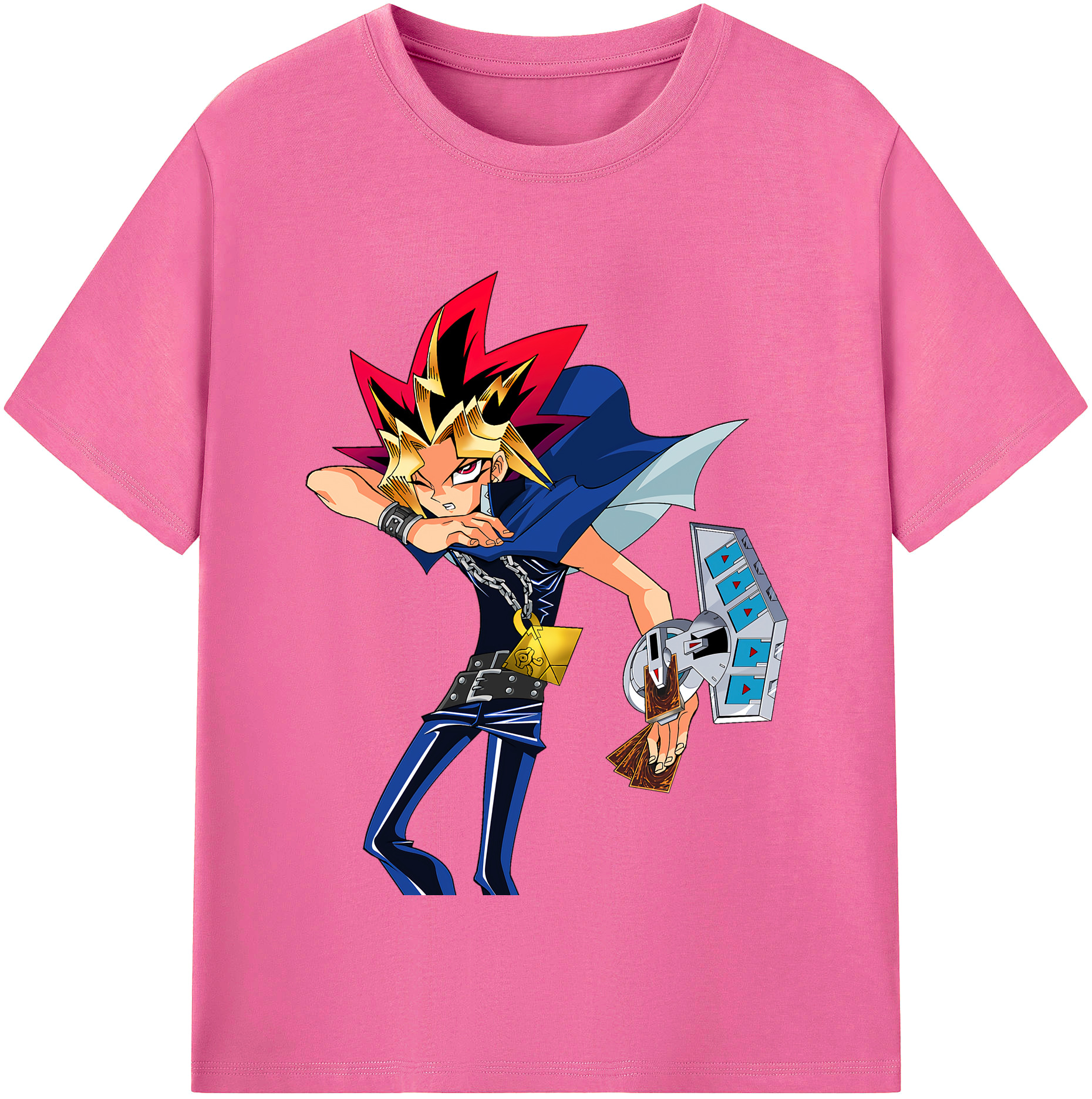 （画像用） 遊☆戯☆王 Yu-Gi-Oh! レディースカジュアルプリントTシャツ（綿100％）